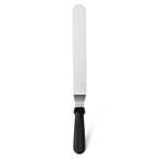 Thumbnail image #1 for New Star Foodservice Inc. 38118 12-Inch Offset Icing Spatula/Spreader, Stainless Steel, Black Plastic Handle Case of 120