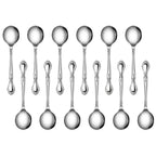 Thumbnail image #2 for New Star Foodservice Inc. 58741 Bouillon Spoon, 18/0 Stainless Steel, 1.8 mm Gauge, Rose Pattern Case of 24 Dozen