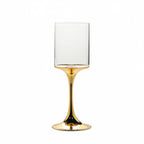Thumbnail image #1 for Kadra Kitchenware Vikko Decor VD-14-HG Water Glass, 14 oz., Gold Harp Case of 24