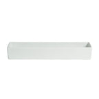 Thumbnail image #1 for G.E.T. Bugambilia COMP02-MOD Salad Bar Bowl, 2.4 qt., Rectangular, 10 x 7 x 3 in., Cast Aluminum with Resin Coating, Smooth MOD Finish