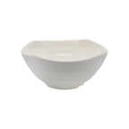 Thumbnail image #1 for CAC China Seashell XSHL-Q8B Square Melamine Bowl, 40 oz, White, 7-1/2" Case of 2 Dozen