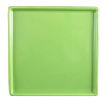 Thumbnail image #1 for Vertex China Ventana AV-S5-LG Square China Plate, 5-5/8 in, Flat, Rolled Edge, Lime Green, Glossy Case of 3 Dozen