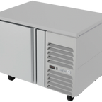 Thumbnail image #1 for Asber ASUR 46 1-Door Solid Stainless Steel Refrigerated Table, 46-1/4"W, Side-Mounted Self-Contained