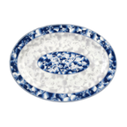 Thumbnail image #1 for Thunder Group Dragon 2014DL Blue Dragon Melamine Oval Platter, 14" x 10" Case of 3 Dozen