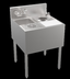 Thumbnail image #6 for Krowne Royal Series 24-Inch Underbar Speed Station Sink with Glass Rinser, Tool Well, and Cutting Board