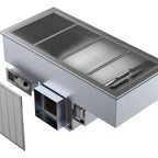 Thumbnail image #4 for Delfield N8656P 56-1/4-Inch Drop-In Hot/Cold Food Well, 4 Full-Size Pans, Self-Contained Refrigeration, Stainless Steel Top