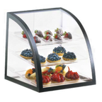 Thumbnail image #1 for Cal-Mil Euro P255-13 3-Tier Countertop Pastry Display Case, Non-Refrigerated, Sloped Front, Rear Door