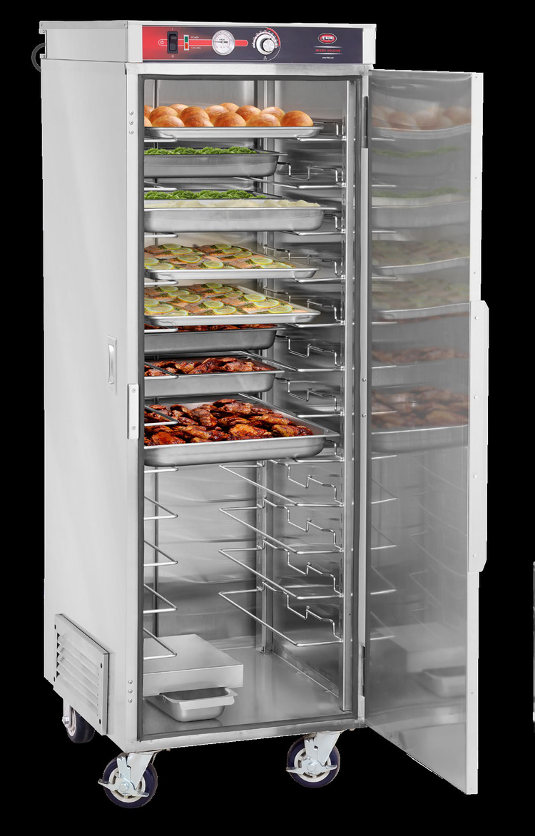 Product image #5 for FWE ETC-UA-12HD Full Height Non-Insulated Humidified Heated Transport Cabinet, 12 Universal Tray Slides