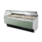 Thumbnail image #1 for Oscartek Gia GIA G2106 Gelato/Ice Cream Display Case, 83.75" Wide, 24-Pan, Self-Contained, Heated Curved Glass