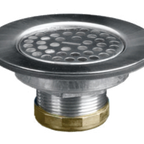 Thumbnail image #1 for Component Hardware Encore E32-4900 Flat Stainless Steel Sink Drain Strainer, 3-1/2 to 4-Inch Opening, 1-1/2-Inch NPT