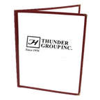 Thumbnail image #1 for Thunder Group PLMENU-2MA Double-Fold Plastic Menu Cover, 8-1/2" x 11", Maroon Case of 50