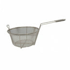 Thumbnail image #1 for Libertyware FB95RD Round Fryer Basket, Chrome-Plated Steel, 9-1/2" Diameter x 5"H, with Hanging Hook Case of 12