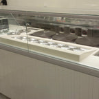 Thumbnail image #1 for Oscartek CREPE STATION CS1500 Crepe Station Display, 59 in, Inclined Cold Display Pans, Crepe Oven Opening, Stainless Steel