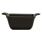 Thumbnail image #1 for Vertex China Obsidian OB-SBK Square Porcelain Baker with Handles, 3 oz, 2-3/4 in, Matte Black Case of 3 Dozen