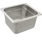 Thumbnail image #1 for AllPoints Foodservice Parts & Supplies Series 2000 1331122 Steam Table Pan, 1/6 Size, 4-Inch Deep, 24-Gauge Stainless Steel