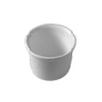 Thumbnail image #1 for G.E.T. Bugambilia IR012LT . . Dressing Insert, 28.7 oz., 5-1/2" Diameter x 5" Deep, Cast Aluminum with Resin Coating, Latte