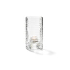 Thumbnail image #1 for Hollowick/Steelite Typhoon 42517C Candle Lamp Base, Clear Spun Glass, Round, 2-5/8" Dia. x 5"H