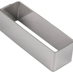 Thumbnail image #1 for JB Prince De Buyer M601 3 Rectangular Stainless Steel Ring Mold, 3"L x 1"W x 1"H