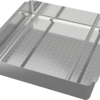 Thumbnail image #1 for ATSMFG MET MET-SDT-2020 ATS MFG Pre-Rinse Sink Basket for 20" x 20" x 4" Deep Bowl, 18/304 Stainless Steel