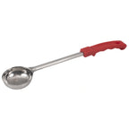 Thumbnail image #1 for Stanton Trading 4242 2 oz Solid Portion Control Serving Spoon, Red Plastic Handle, Stainless Steel Case of 72