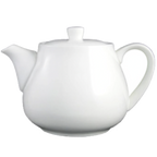 Thumbnail image #1 for International Tableware TP-24-EW Porcelain Tea/Coffee Pot, 21 oz, with Lid, Handles & Spout Case of 2 Dozen
