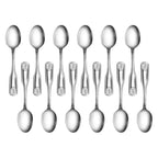 Thumbnail image #2 for New Star Foodservice Inc. 58345 Dinner Spoon, 18/0 Stainless Steel, 3mm Gauge, Shell Pattern Case of 24 Dozen