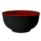 Thumbnail image #1 for G.E.T. GET B-125-F Melamine Bowl, 1.2 qt, 6-3/4 in Diameter x 3-1/4 in H, Red/Black 1 Dozen