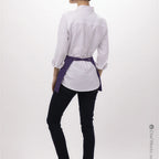 Thumbnail image #2 for Chef Works F9 -PUR-0 Purple Poly/Cotton Waist Apron, 12" L x 23" W, 3-Part Patch Pocket
