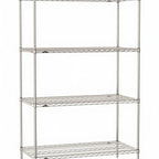 Thumbnail image #1 for Metro Super Erecta SE-2148S-74-S4 Stationary Starter Wire Shelving Unit, 48"W x 21"D x 74"H, 800 lb. capacity per shelf, 2000 lb. capacity per unit