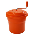 Thumbnail image #1 for AllPoints Foodservice Parts & Supplies 51380 Manual Plastic Salad Spinner, 2.5-Gallon Capacity, Orange