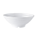 Thumbnail image #1 for CAC China Seashell XSHL-BR7 Round White Melamine Bowl, 20 oz., 7" Diameter Case of 2 Dozen