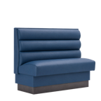 Thumbnail image #1 for ATSMFG ATS AT&S-AS-W36-3CHHO GR5/COM Single Upholstered Restaurant Booth, 48"W x 36"H, 3-Channel Horizontal Back, Removable Spring Seat