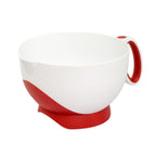 Thumbnail image #1 for Browne USA Foodservice Cuisipro 74703605 Batter Bowl, 3.5 qt, Red, Non-Slip Base and Grip