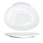 Thumbnail image #1 for International Tableware Vale VL-16 Porcelain Plate, 10-1/2", Organic Round, White 1 Dozen
