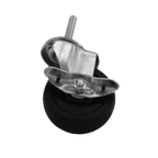 Thumbnail image #1 for Thunder Group PLCB3140B 3-Inch Rubber Stem Caster with Side Brake, 198 lb. Capacity Case of 24