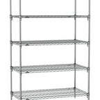 Thumbnail image #1 for Metro Super Erecta SA-3636C-74-S5 Super Adjustable Wire Stationary Starter Shelving Unit, 36"W x 36"D x 74"H, 800 lb. capacity per shelf, 2000 lb.