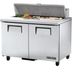 Thumbnail image #5 for True 48-Inch 2-Section Self-Contained Sandwich/Salad Prep Table with 12-Pan Top and 2 Doors
