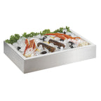 Thumbnail image #1 for Cal-Mil 4120-TRAY Rectangular Insulated Ice Tray with Stainless Steel Casing, 24"W x 16"D x 4-1/2"H