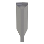 Thumbnail image #1 for Glastender, Inc. Elevation E-CIW-25 Underbar Inside Wedge Corner Drainboard, 25° Angle, Stainless Steel, Removable Perforated Insert