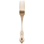 Thumbnail image #1 for Ten Strawberry Street Crown Royal CRWNGLD-DF Gold-Plated Stainless Steel Dinner Fork, 7-3/4", Dishwasher Safe Pack of 48