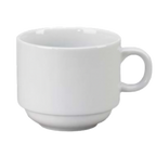 Thumbnail image #1 for Vertex China Alpine AL-1S-OV Porcelain Coffee & Tea Cup, 8 oz, Stackable, with Handle Case of 3 Dozen
