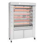 Thumbnail image #1 for Rotisol FlamBoyant FB1400-6G-SS Gas Infrared Countertop Rotisserie Oven, 30–36 Chicken Capacity, 6 Stainless Steel V-Shaped Spits