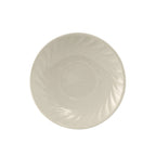 Thumbnail image #1 for Tuxton China Meridian MEE-056 Ceramic Saucer, 5-3/4" Round, Embossed, American White/Eggshell Case of 3 Dozen