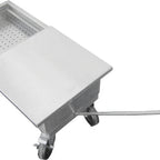 Thumbnail image #2 for IMC/Teddy PFT-1630 Portable Floor Trough, 30"W x 16"D x 6" Deep, 14-Gauge Type 304 Stainless Steel, Perforated Scrap Tray