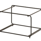 Thumbnail image #1 for Cal-Mil Logan 25208-1012-13 Rectangular Two-Tier Modular Wire Buffet Stand Frame, 15.75"W x 11.5"D x 9.25"H