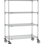 Thumbnail image #1 for Metro Super Erecta SA-2460C-68-M4 Super Adjustable Mobile Wire Shelving Unit, 60"W x 24"D x 68"H, 600 lb. capacity per shelf, 1200 lb. capacity per