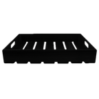 Thumbnail image #1 for TableCraft Products CRATE114BK Full-Size Black Wood Gastro Serving/Display Crate, Fits 1/1 GN Pan, 20-3/4 x 12-3/4 x 4-1/4 in Case of 3