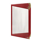 Thumbnail image #1 for Risch Deluxe TE-12V 5.5X8.5-NYLON Vinyl Booklet Menu Cover, 5-1/2" x 8-1/2", 12-View Case of 24
