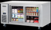 Thumbnail image #5 for Everest Refrigeration ETGR2 Two-Section Undercounter/Worktop Glass Door Refrigerator, 18 Cu. Ft.