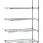 Thumbnail image #1 for Metro Super Erecta SA-1824C-74-A5 Super Adjustable Wire Add-On Shelving Unit, 24"W x 18"D x 74"H, 800 lb. capacity per shelf, 2000 lb. capacity per